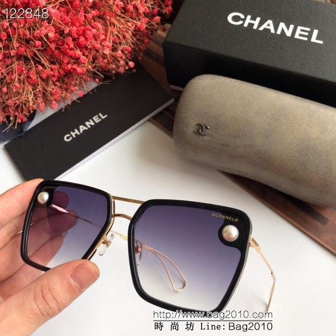 CHANEL香奈兒 2019新品 CH1041 高端品質 鏡面珍珠 百搭框型 女款太陽鏡  lly1343